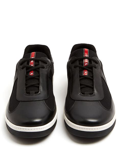 prada nevada bike sneaker|high top black Prada sneakers.